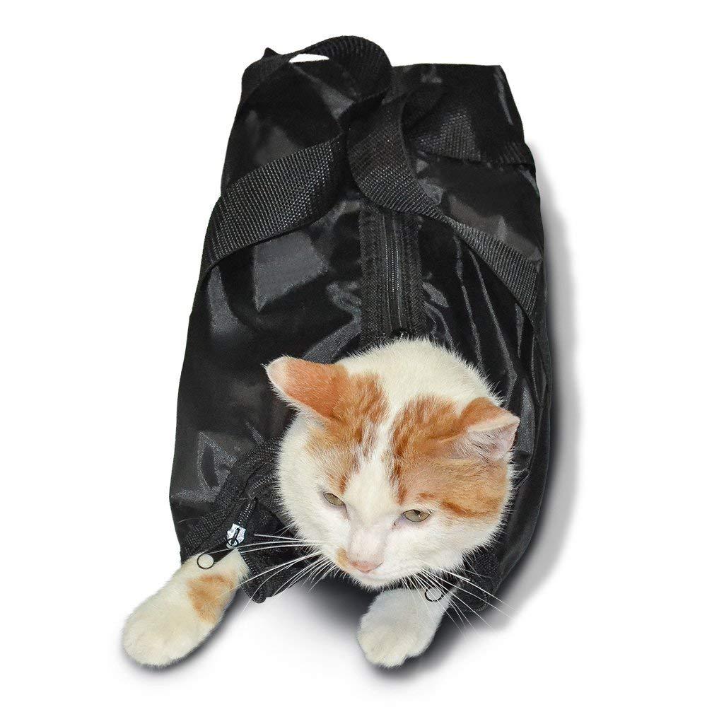 Cat Bath Bag – Anti-Scratch Restraint Bag for Washing, Grooming & Medicine - SqueakyPet