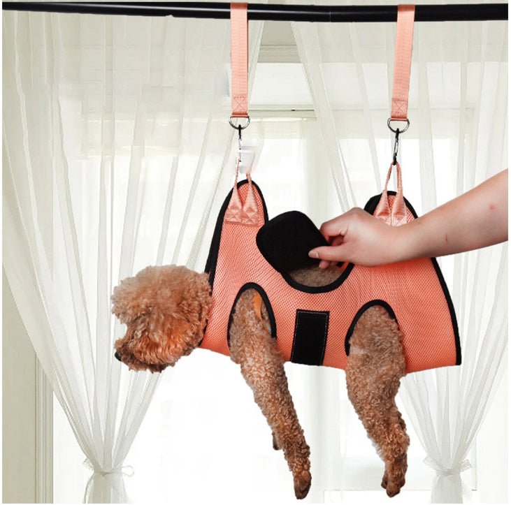 Cat Grooming Restraint Bag - Anti Scratch Bite Bathing & Nail Trimming Bag - SqueakyPet