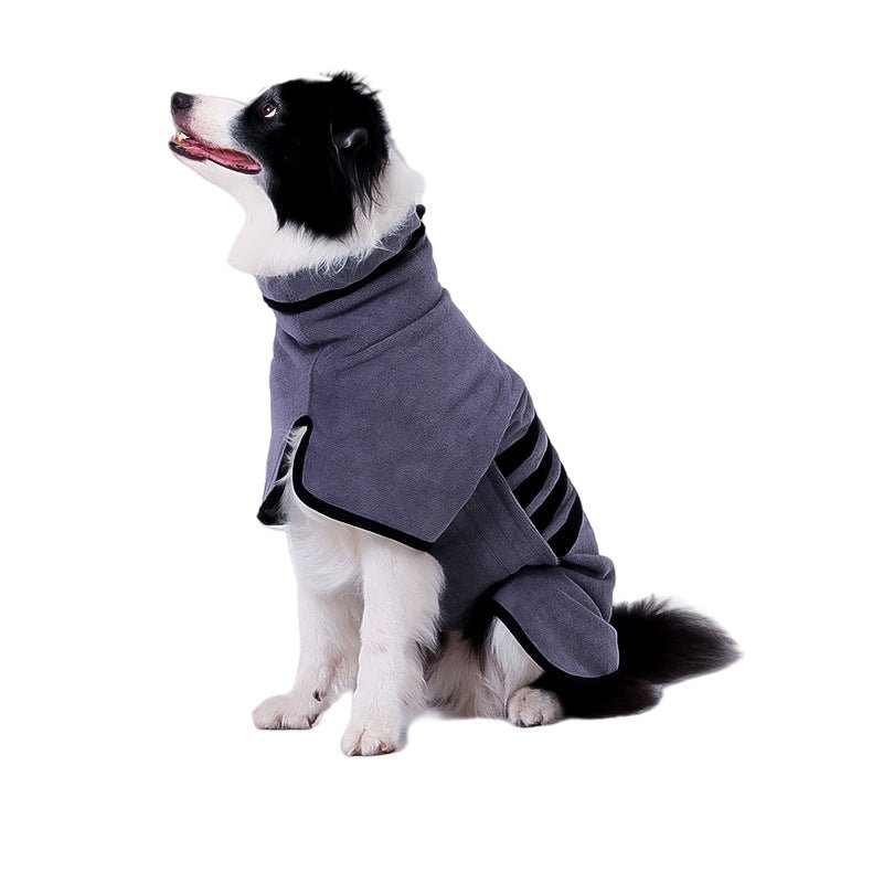 Cozy Adjustable Pet Bathrobe - Absorbent Drying Towel for Dogs & Cats - SqueakyPet