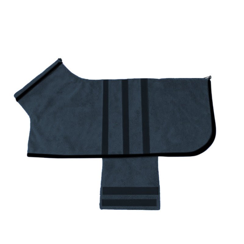 Cozy Adjustable Pet Bathrobe - Absorbent Drying Towel for Dogs & Cats - SqueakyPet