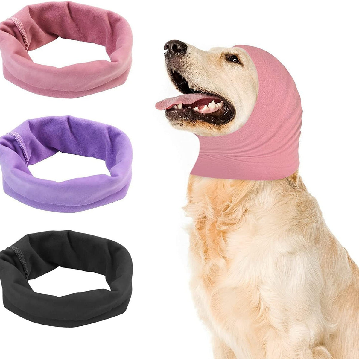 Cozy Pet Calming Ear Muffs - Anti-Noise Soft Warm Earmuff Hood for Dogs & Cats - SqueakyPet