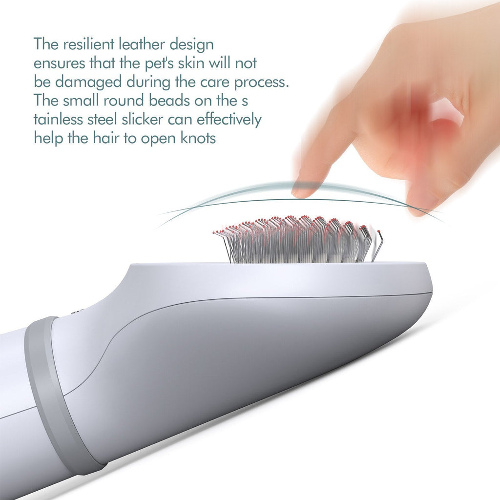 Dadypet 2-in-1 Pet Hair Dryer & Slicker Brush - SqueakyPet
