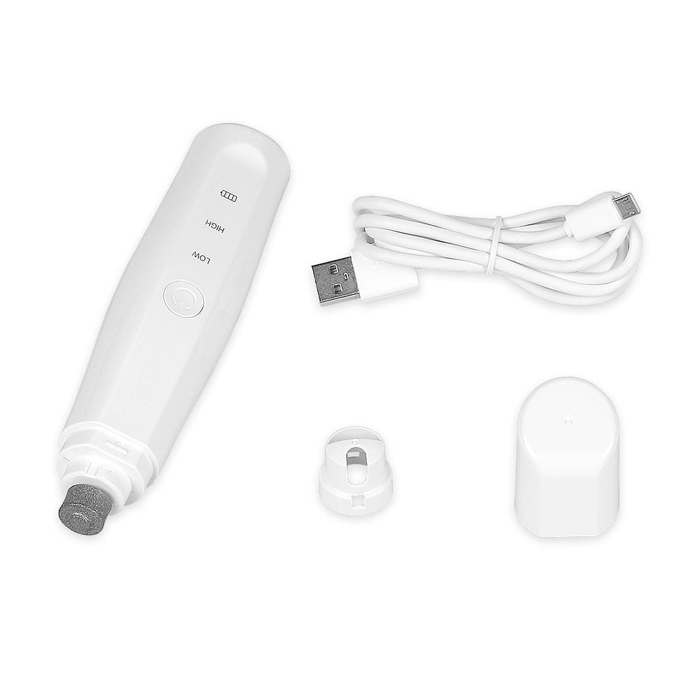 Electric Pet Nail Grinder – Quiet USB Rechargeable Manicure Tool for Dogs & Cats - SqueakyPet
