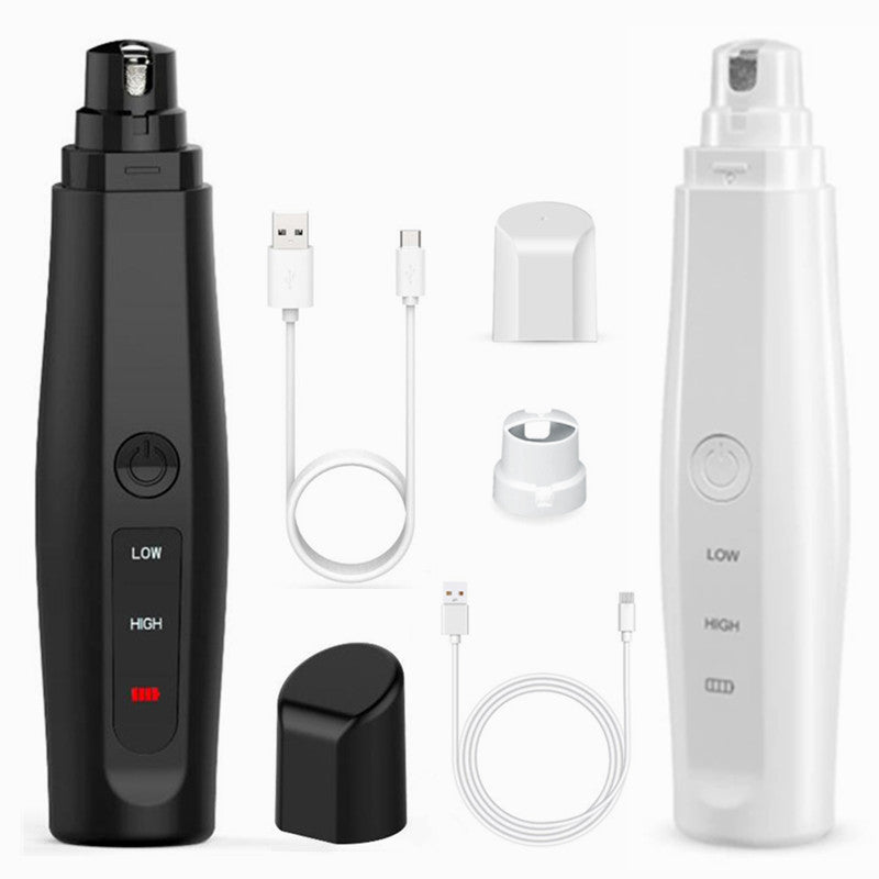 Electric Pet Nail Grinder – Quiet USB Rechargeable Manicure Tool for Dogs & Cats - SqueakyPet