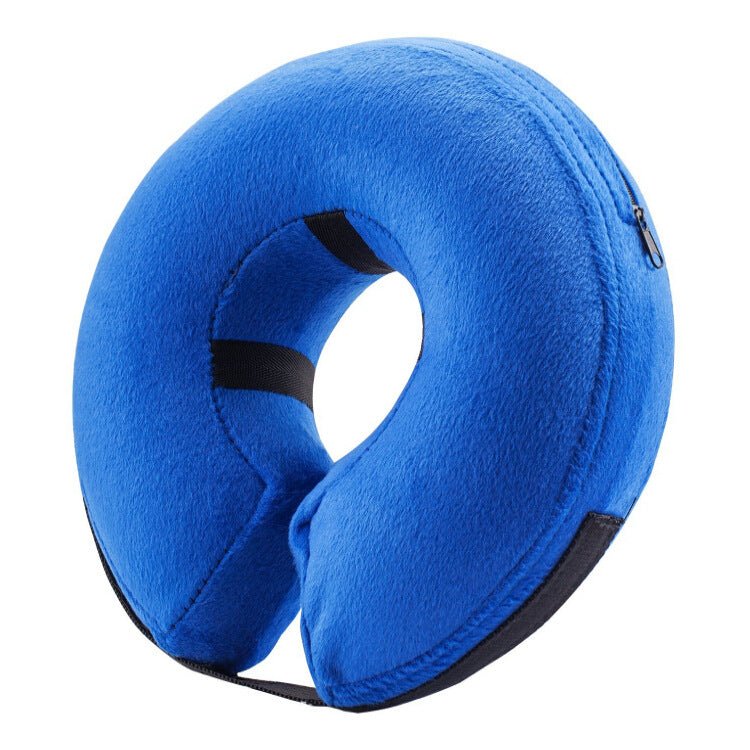 Inflatable Pet Protective Collar – Soft Recovery Cone for Dogs & Cats - SqueakyPet