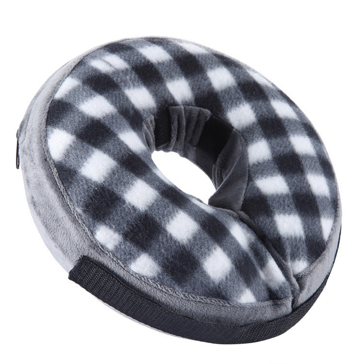 Inflatable Pet Protective Collar – Soft Recovery Cone for Dogs & Cats - SqueakyPet