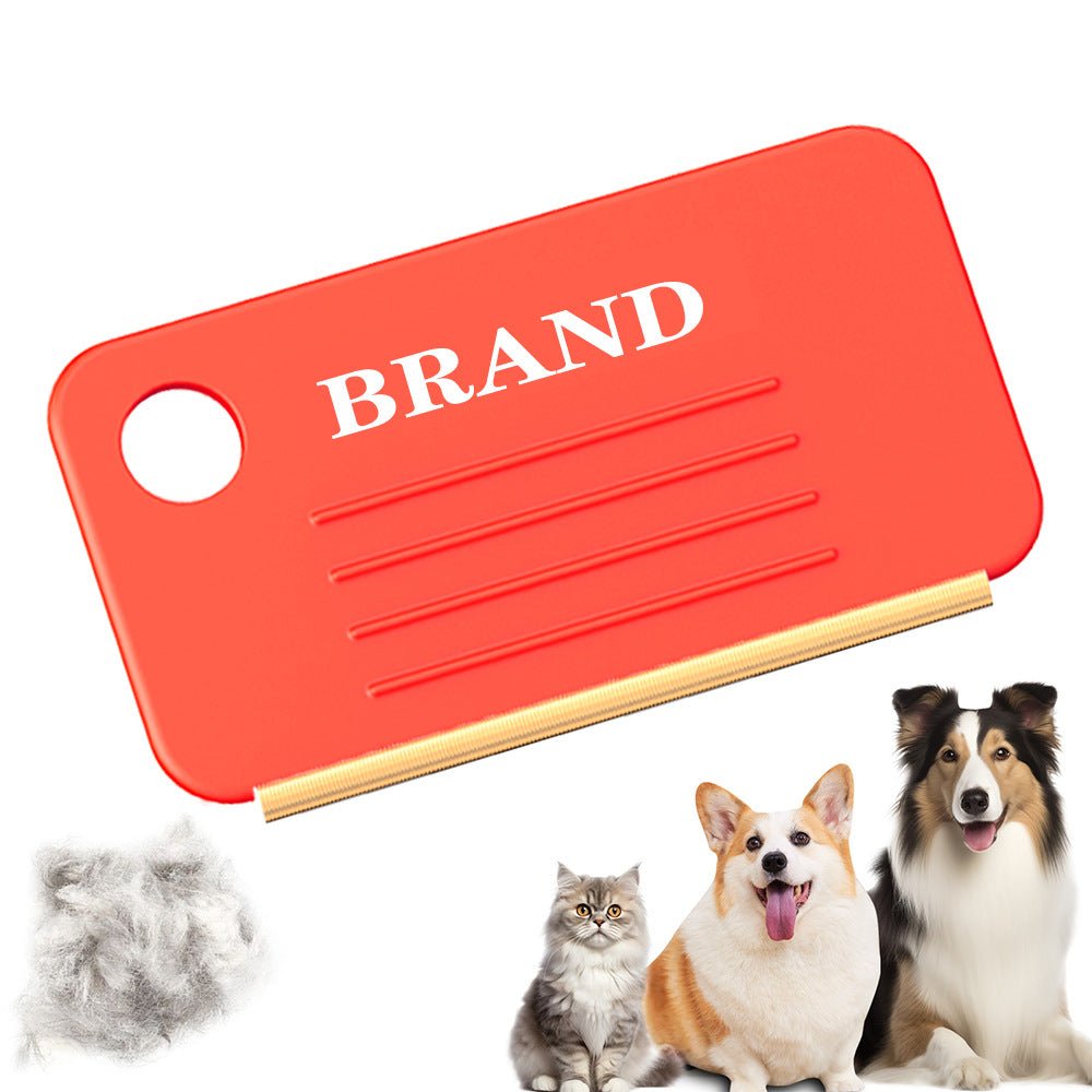 Long-Handled Pet Hair Removal Brush - Cat & Dog Grooming Tool - SqueakyPet