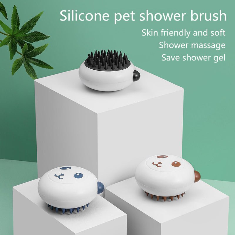 Panda Silicone Pet Massage Bath Brush - SqueakyPet