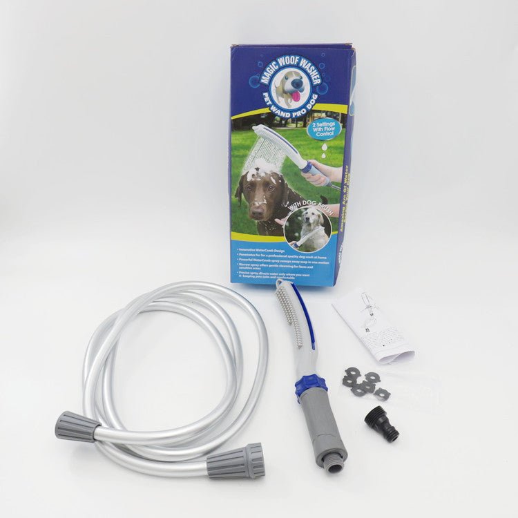 Pet Grooming Shower Brush with Hose Attachment - SqueakyPet