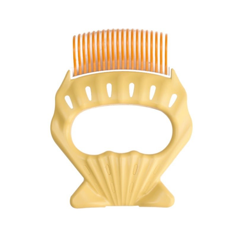Shell-Shaped Pet Hair Remover Comb – Massage Deshedding Brush for Dogs & Cats - SqueakyPet